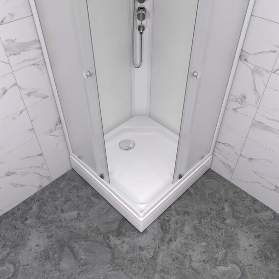 Душевая кабина Тритон Вельвет 80x80 см Щ0000071050, белый/матовое - фото 7