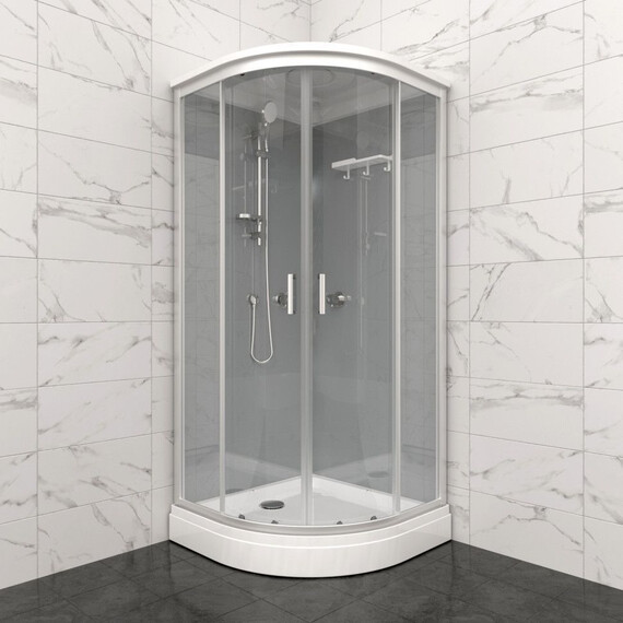 Душевая кабина Тритон Прайм 90x90 см Щ0000071581, сатин/прозрачное - фото 4
