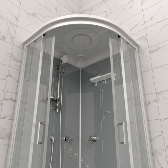 Душевая кабина Тритон Прайм 90x90 см Щ0000071581, сатин/прозрачное - фото 5