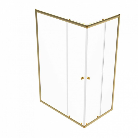 Душевое ограждение Triton Вента 120x80 см Щ0000073920, золото/прозрачное - фото 2