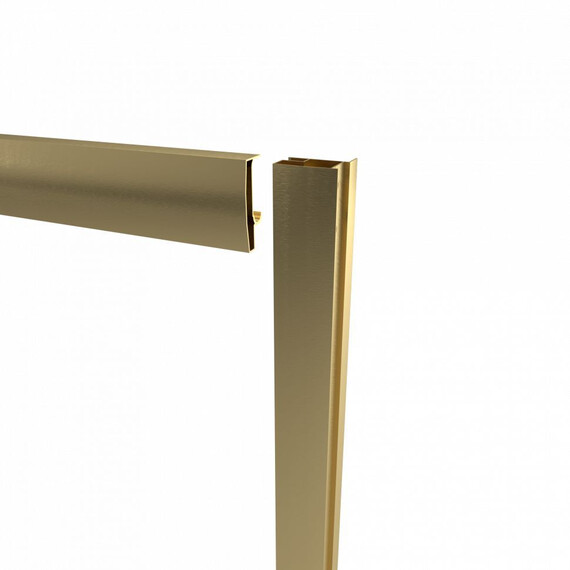 Душевое ограждение Triton Альфа 90x90 см Щ0000073921, золото/прозрачное - фото 5