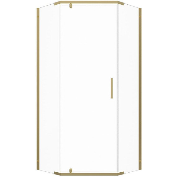 Душевое ограждение Triton Дека 100x100 см Щ0000073928, золото/прозрачное - фото 