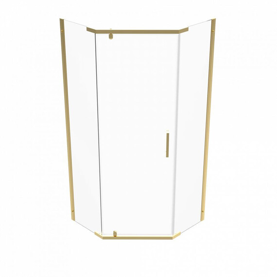 Душевое ограждение Triton Дека 100x100 см Щ0000073928, золото/прозрачное - фото 2