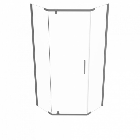 Душевое ограждение Triton Дека 100x100 см Щ0000073930, графит/прозрачное - фото 2