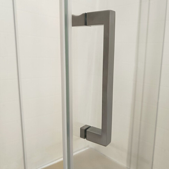 Душевое ограждение Triton Терра 90x90 см Щ0000073935, графит/прозрачное - фото 9