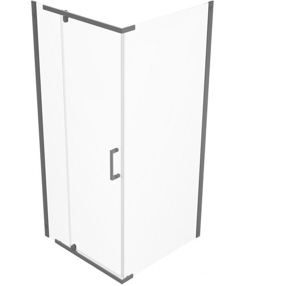 Душевое ограждение Triton Терра 90x90 см Щ0000073937, графит/прозрачное - фото 2