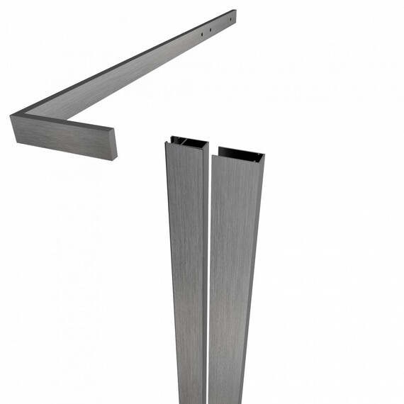 Душевое ограждение Triton Терра 90x90 см Щ0000073937, графит/прозрачное - фото 5