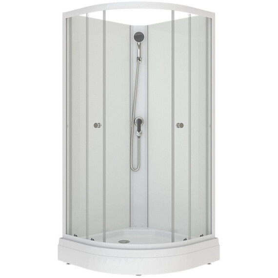 Душевая кабина Тритон Экстра 88x88 см Щ0000076116, белый/прозрачное - фото 