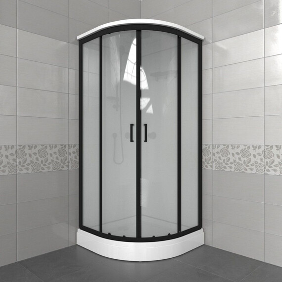 Душевая кабина Тритон Прайм 90x90 см Щ0000076117, чёрный/матовое - фото 3