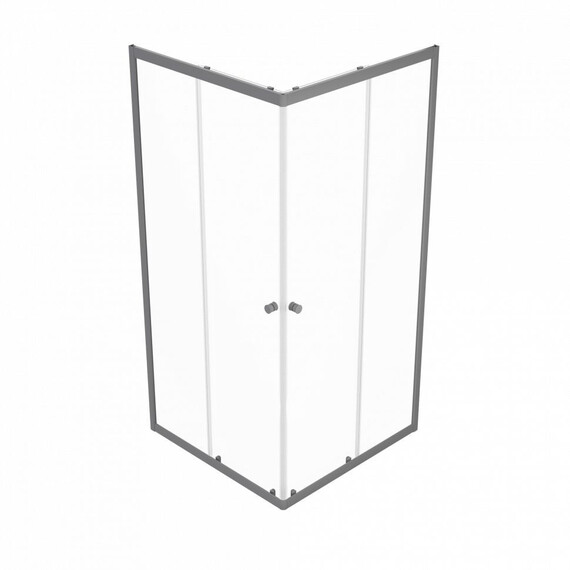 Душевое ограждение Triton Вента 90x90 см Щ0000076258, графит/прозрачное - фото 2