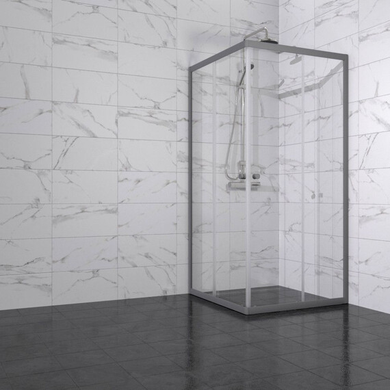 Душевое ограждение Triton Вента 90x90 см Щ0000076258, графит/прозрачное - фото 3