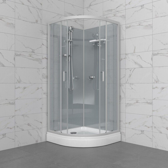 Душевая кабина Тритон Прайм 90x90 см Щ0000077367, сатин/прозрачное - фото 3