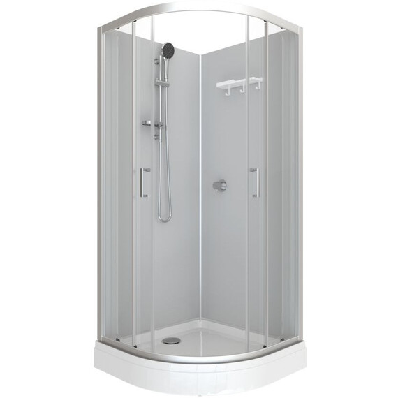 Душевая кабина Тритон Прайм 90x90 см Щ0000077367, сатин/прозрачное - фото 