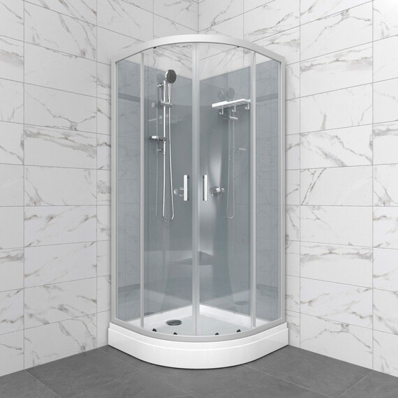 Душевая кабина Тритон Прайм 90x90 см Щ0000077367, сатин/прозрачное - фото 4