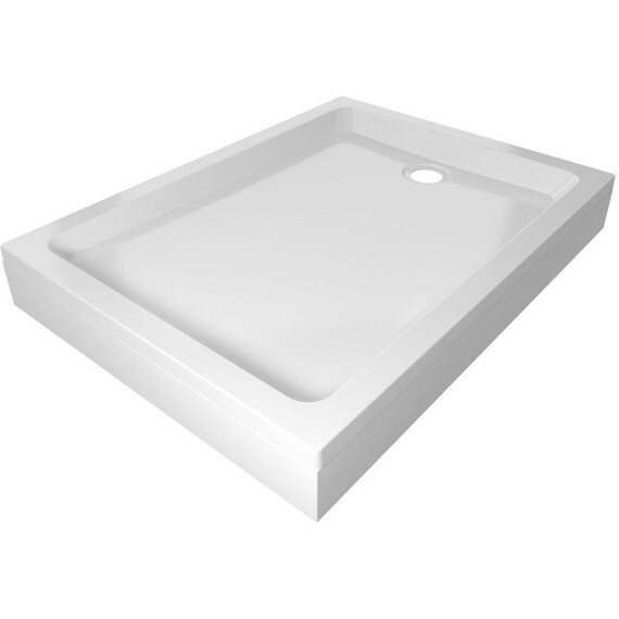 Душевое ограждение Triton Фьюжн 100x80 см Щ0000078656, белый/полосы - фото 4