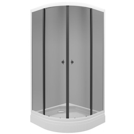 Душевое ограждение Triton Грэй 90x90 см Щ0000066464, белый/тонированное - фото 2