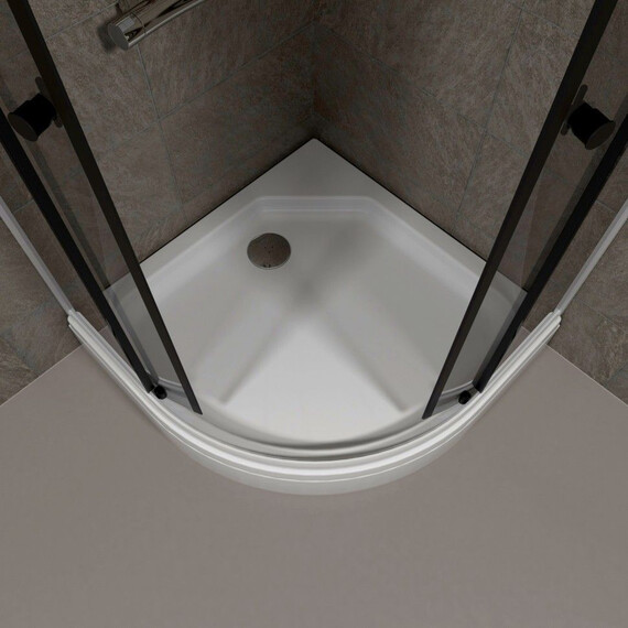 Душевое ограждение Triton Грэй 90x90 см Щ0000066464, белый/тонированное - фото 7