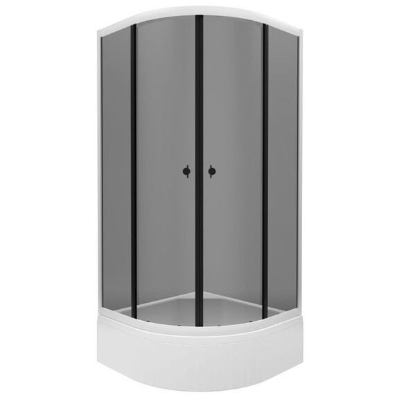 Душевое ограждение Triton Грэй 90x90 см Щ0000066465, белый/тонированное - фото 2