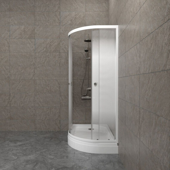 Душевое ограждение Triton Коралл 120x80 см L Щ0000068949, белый/узор - фото 6