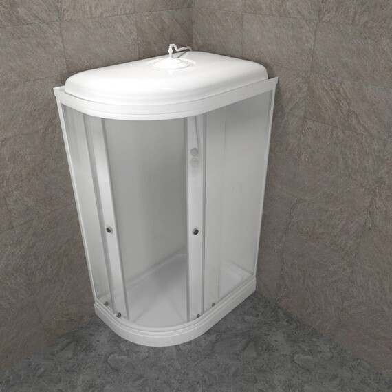 Душевая кабина Тритон Коралл 120x80 см R Щ0000068946, белый/матовое - фото 4