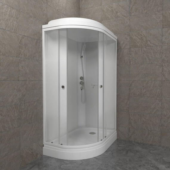 Душевая кабина Тритон Коралл 120x80 см R Щ0000068946, белый/матовое - фото 7