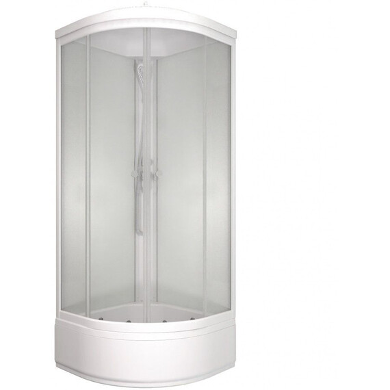Душевая кабина Тритон Ультра 80x80 см Щ0000072615, белый/матовое - фото 2