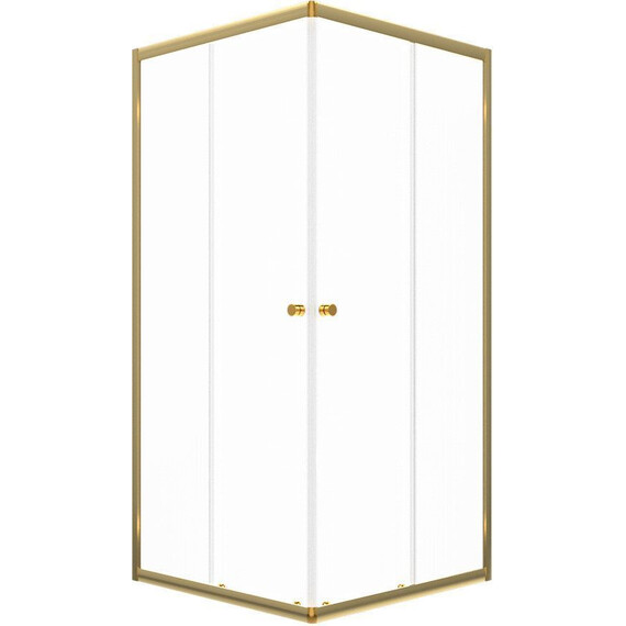 Душевое ограждение Triton Вента 90x90 см Щ0000076256, золото/прозрачное - фото 
