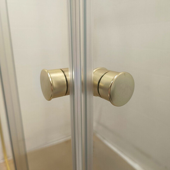 Душевое ограждение Triton Вента 90x90 см Щ0000076255, золото/прозрачное - фото 7