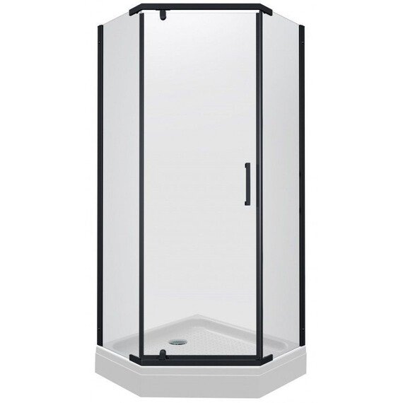 Душевое ограждение Triton Дека 100x100 см Щ0000062933, чёрный/прозрачное - фото 