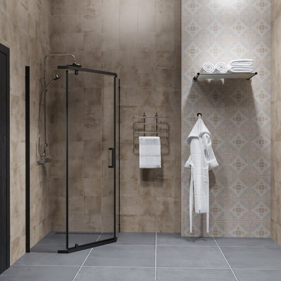 Душевое ограждение Triton Дека 100x100 см Щ0000062934, чёрный/прозрачное - фото 5