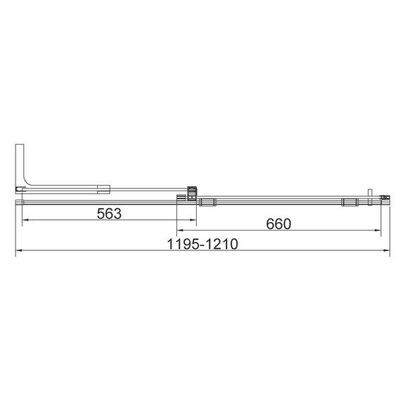 Душевая дверь Vincea Walk-In 120 см VDS-4WSL120CLGM-L (стекло 8 мм) вороненая сталь/прозрачное - фото 6