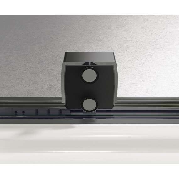 Душевая дверь Vincea Walk-In 120 см VDS-4WSL120CLGM-L (стекло 8 мм) вороненая сталь/прозрачное - фото 4