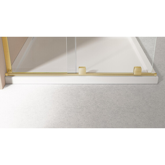 Душевая перегородка Vincea Walk-In 120 см VSW-4WSL120CLG-L (стекло 8 мм) брашированное золото/прозрачное - фото 4