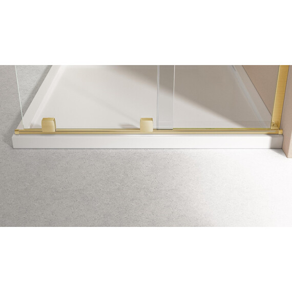 Душевая перегородка Vincea Walk-In 120 см VSW-4WSL120CLG-R (стекло 8 мм) брашированное золото/прозрачное - фото 4