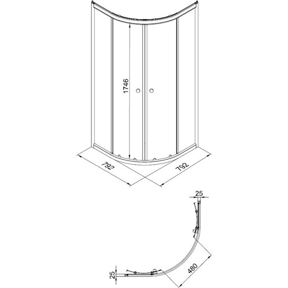 Душевое ограждение Triton Вельвет 80x80 см Щ0000064626, белый/матовое - фото 8