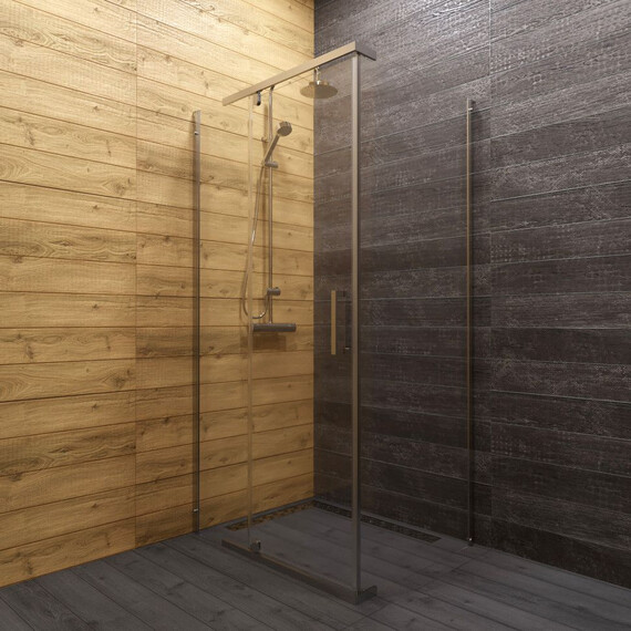 Душевое ограждение Triton Терра 120x90 см Щ0000072197, хром/прозрачное - фото 2