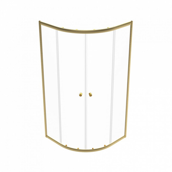 Душевое ограждение Triton Альфа 90x90 см Щ0000073922, золото/прозрачное - фото 2