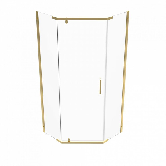 Душевое ограждение Triton Дека 90x90 см Щ0000073927, золото/прозрачное - фото 2