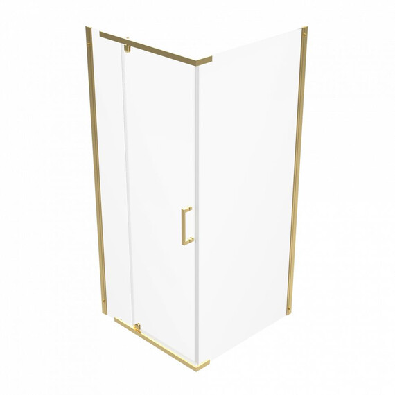 Душевое ограждение Triton Терра 90x90 см Щ0000073933, золото/прозрачное - фото 2