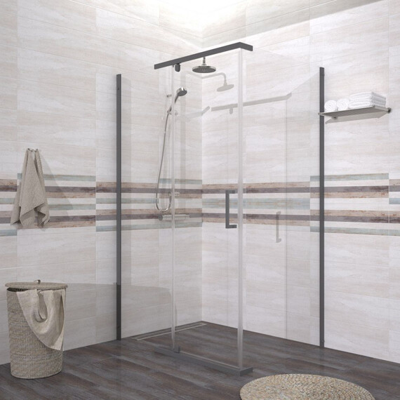 Душевое ограждение Triton Терра 120x90 см Щ0000073938, золото/прозрачное - фото 3