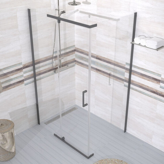 Душевое ограждение Triton Терра 120x90 см Щ0000073938, золото/прозрачное - фото 4