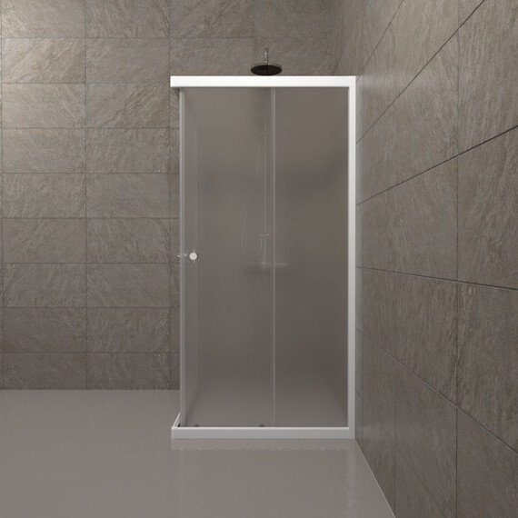 Душевое ограждение Triton Вельвет 90x90 см Щ0000063060, белый/матовое - фото 3