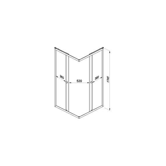 Душевое ограждение Triton Вельвет 90x90 см Щ0000063060, белый/матовое - фото 10