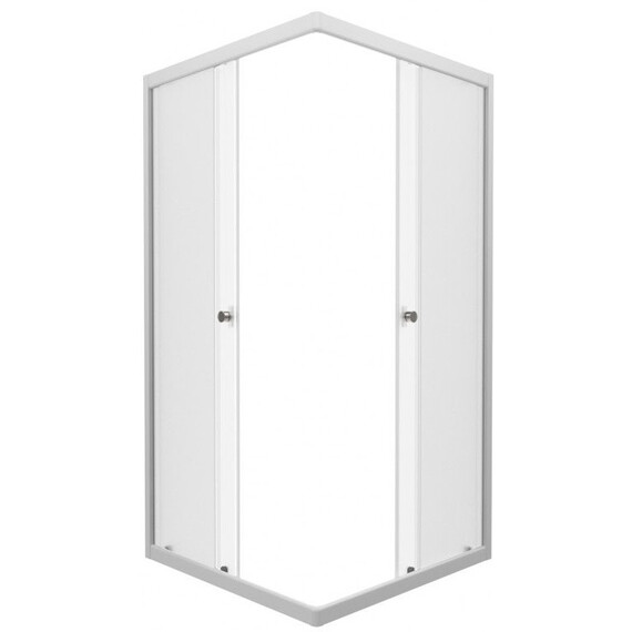Душевое ограждение Triton Вельвет 90x90 см Щ0000063060, белый/матовое - фото 