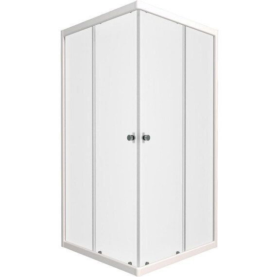 Душевое ограждение Triton Вельвет 90x90 см Щ0000063060, белый/матовое - фото 2