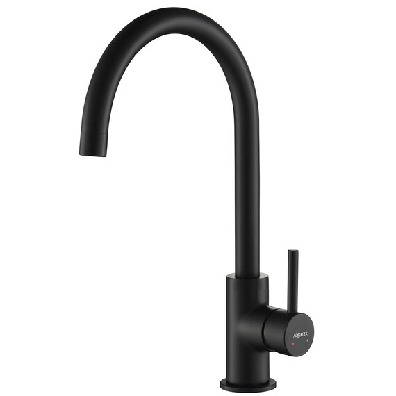 Смеситель для кухни Aquatek Европа AQ1382MB, чёрный матовый, Цвет производителя: чёрный матовый - фото 