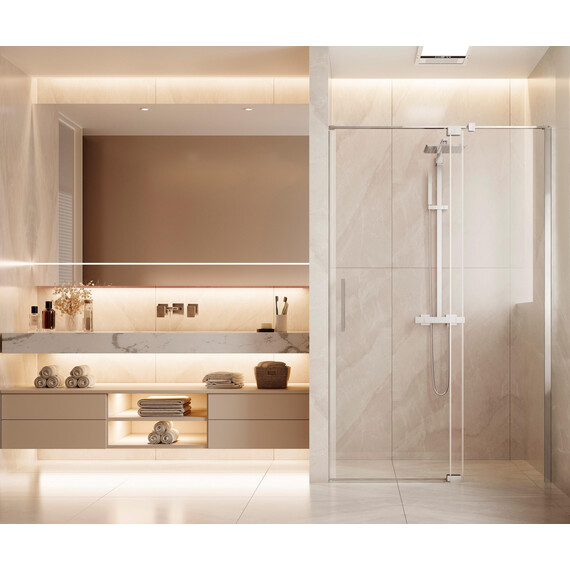 Душевая дверь Vincea Extenza 90-100 см VDP-4EX9010CL (стекло 8 мм) хром/прозрачное - фото 2