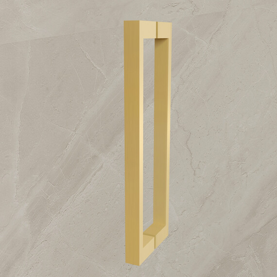 Душевое ограждение Vincea Extenza 90-100x90 см VSR-4EX901090CLG (стекло 8 мм) брашированное золото/прозрачное - фото 3