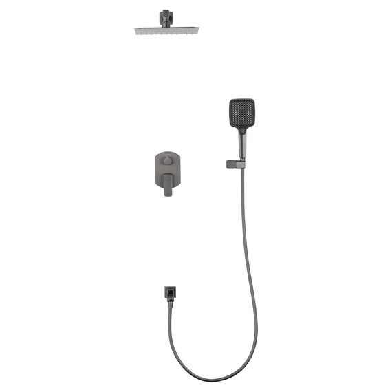 Душевая система для ванны Wonzon & Woghand Forza WW-939031-BGM (со скрытой частью) тёмный графит - фото 2