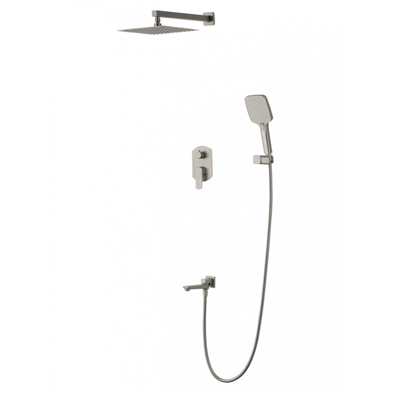 Душевая система для ванны Wonzon & Woghand Forza WW-939031-BN (со скрытой частью) брашированный никель - фото 